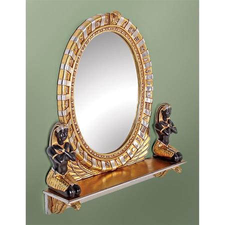 DESIGN TOSCANO King Amenhotep Egyptian Statue Vanity Mirror NE64386